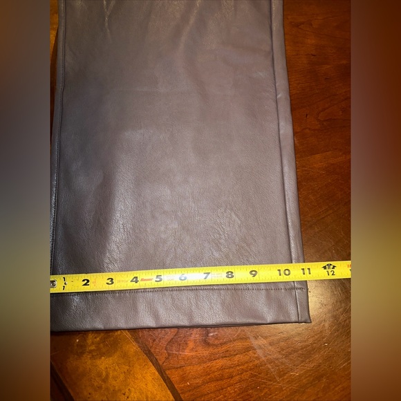 Splendid Collection Women’s Faux Leather Pants‎ Size 12 Color Brown - Picture 14 of 14